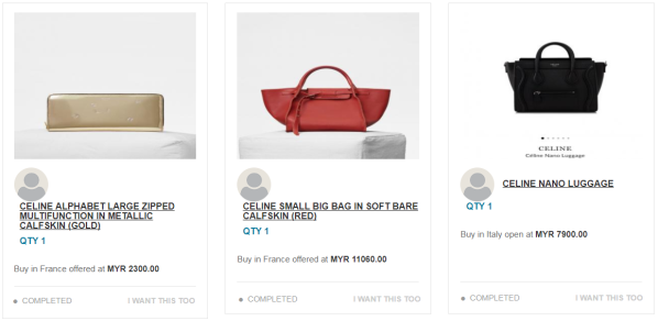 shop celine france bags cheap post request grabean malaysia