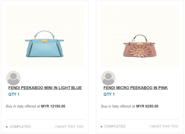 shop fendi italy bags watches post request grabean malaysia